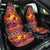 Hawaii KaʻUla Wena Octopus Car Seat Cover Oceanic Red with Corals and Tropical On Sunset Landscape