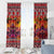 Hawaii KaʻUla Wena Octopus Window Curtain Oceanic Red with Corals and Tropical On Sunset Landscape