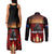 Custom New Zealand and Australia ANZAC Day Couples Matching Tank Maxi Dress and Long Sleeve Button Shirt Gallipoli and Canlelight Lest We Forget LT03 - Polynesian Pride