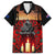 Custom New Zealand and Australia ANZAC Day Family Matching Off Shoulder Long Sleeve Dress and Hawaiian Shirt Gallipoli and Canlelight Lest We Forget LT03 Dad's Shirt - Short Sleeve Black - Polynesian Pride