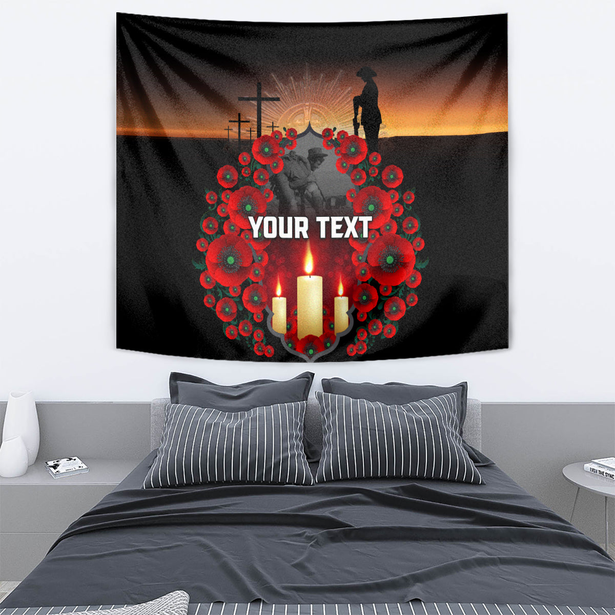 Custom New Zealand and Australia ANZAC Day Tapestry Gallipoli and Canlelight Lest We Forget LT03 - Polynesian Pride