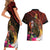 Papua New Guinea Bird-of-Paradise Couples Matching Short Sleeve Bodycon Dress and Hawaiian Shirt Hibiscus and Kundu Drum Tribal Pattern LT03 - Polynesian Pride