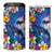 Hawaiian Lei Day Plumeria Humpback Whales 4 in 1 Can Cooler Tumbler Polynesian Art Vibrant Starry Nebula Style