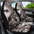 Hawaiian Lei Day Plumeria Humpback Whales Car Seat Cover Polynesian Art Vibrant Starry Nebula Grayscale Style