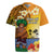 Happy Lei Day Rugby Jersey Hula Male Dancer Polynesian Flower Kakau Pattern