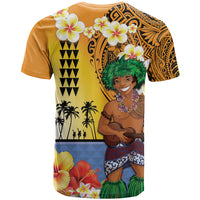 Happy Lei Day T Shirt Hula Male Dancer Polynesian Flower Kakau Pattern LT03 - Polynesian Pride