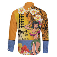 Happy Lei Day Family Matching Summer Maxi Dress and Hawaiian Shirt Hula Girl Polynesian Flower Kakau Pattern LT03 - Polynesian Pride