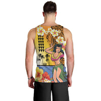 Happy Lei Day Men Tank Top Hula Girl Polynesian Flower Kakau Pattern LT03 - Polynesian Pride
