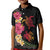 Hawaiian Flower and Tribal Turtle Kid Polo Shirt Colorful Style
