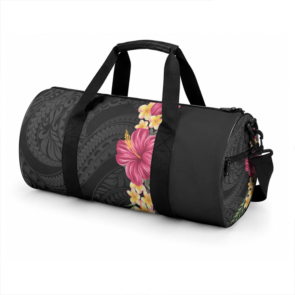 Hawaiian Plumeria and Hibiscus Duffle Bag