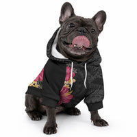Hawaiian Plumeria and Hibiscus Pet Hoodie