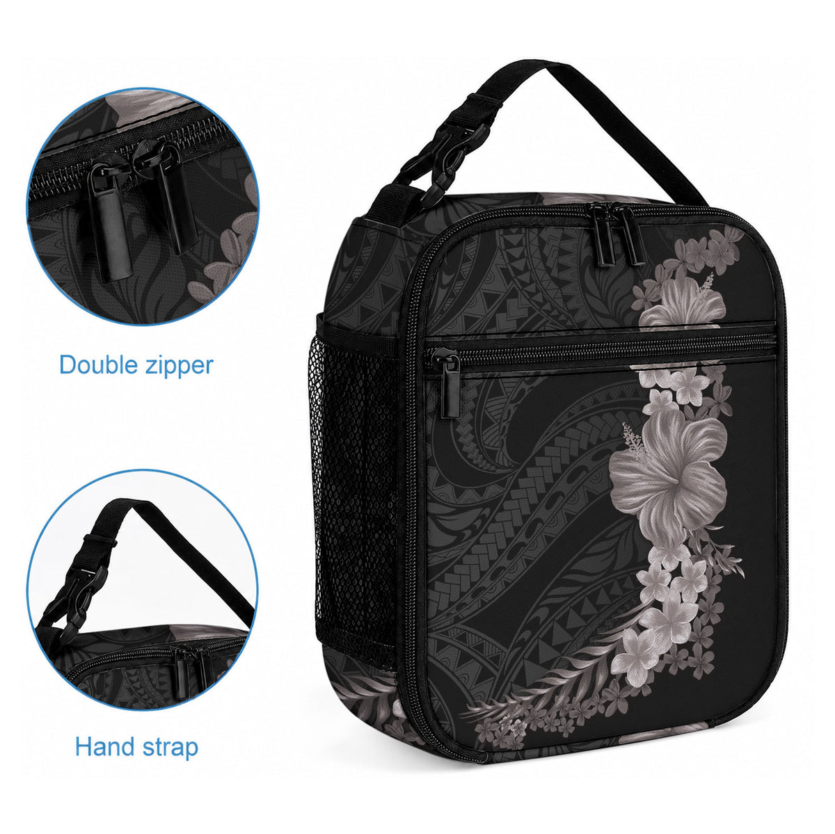 Hawaiian Plumeria and Hibiscus Lunch Bag