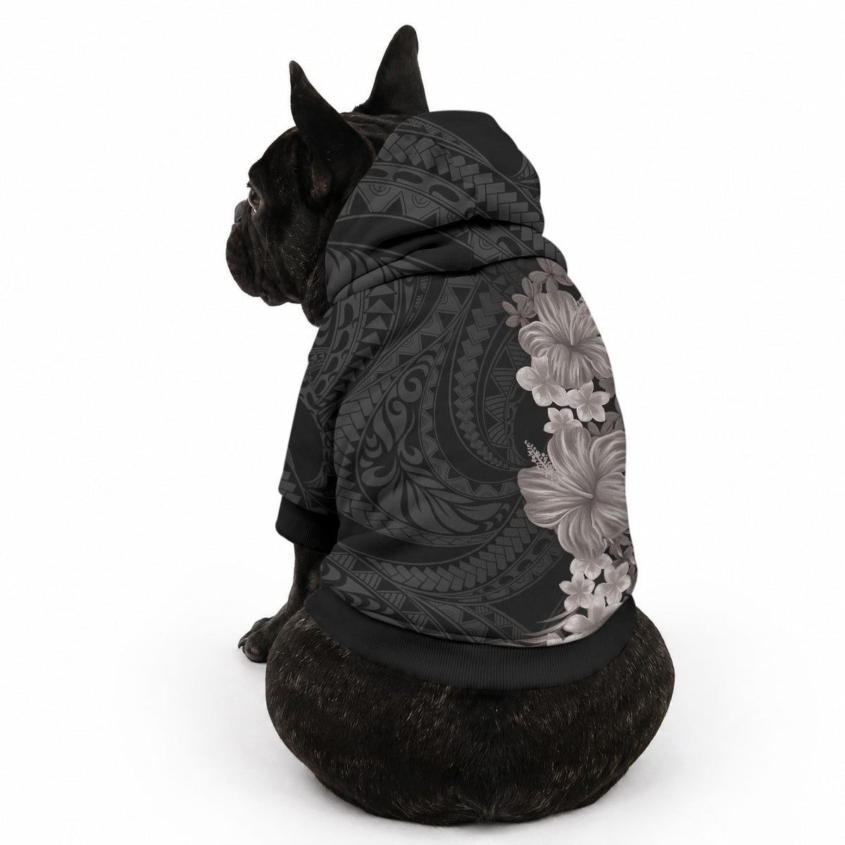 Hawaiian Plumeria and Hibiscus Pet Hoodie