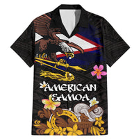 American Samoa Fue and Kava Bowl Family Matching Mermaid Dress and Hawaiian Shirt Plumeria and Polynesian Pattern
