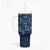 New Zealand Matariki Tumbler With Handle Maori Pattern and Kiwi Bird Haka Dance Sky Night