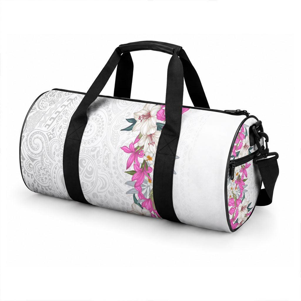 Hawaii Tropical Leaves and Flowers Duffle Bag