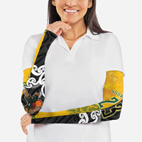 Aotearoa New Zealand And Australia Basketball Custom Arm Sleeves Maori Tribal Tattoo And Aboriginal Dot Art Heritage
