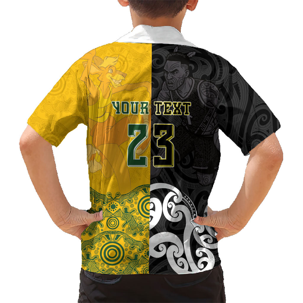 Aotearoa New Zealand And Australia Basketball Custom Family Matching Mermaid Dress and Hawaiian Shirt Maori Tribal Tattoo And Aboriginal Dot Art Heritage LT03 - Polynesian Pride