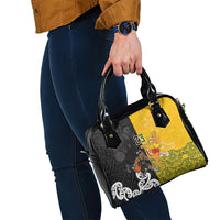 Aotearoa New Zealand And Australia Basketball Custom Shoulder Handbag Maori Tribal Tattoo And Aboriginal Dot Art Heritage