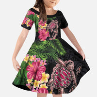 Hawaiian Tropical Plants Turtle and Shark Family Matching Mermaid Dress and Hawaiian Shirt Polynesian Art Tattoo