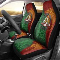 Papua New Guinea East Sepik Province Car Seat Cover Tribal Crocodile Birds of Paradise Melanesian Tattoo