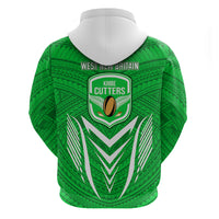 Kimbe Cutters Rugby Hoodie Papua New Guinea Polynesian Tattoo Green Version LT03 - Polynesian Pride