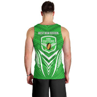 Kimbe Cutters Rugby Men Tank Top Papua New Guinea Polynesian Tattoo Green Version LT03 - Polynesian Pride