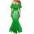 Kimbe Cutters Rugby Mermaid Dress Papua New Guinea Polynesian Tattoo Green Version LT03 - Polynesian Pride