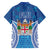 Fiji Day Family Matching Off Shoulder Short Dress and Hawaiian Shirt Fijian Masi Tribal Hibiscus Tattoo and Tapa Pattern