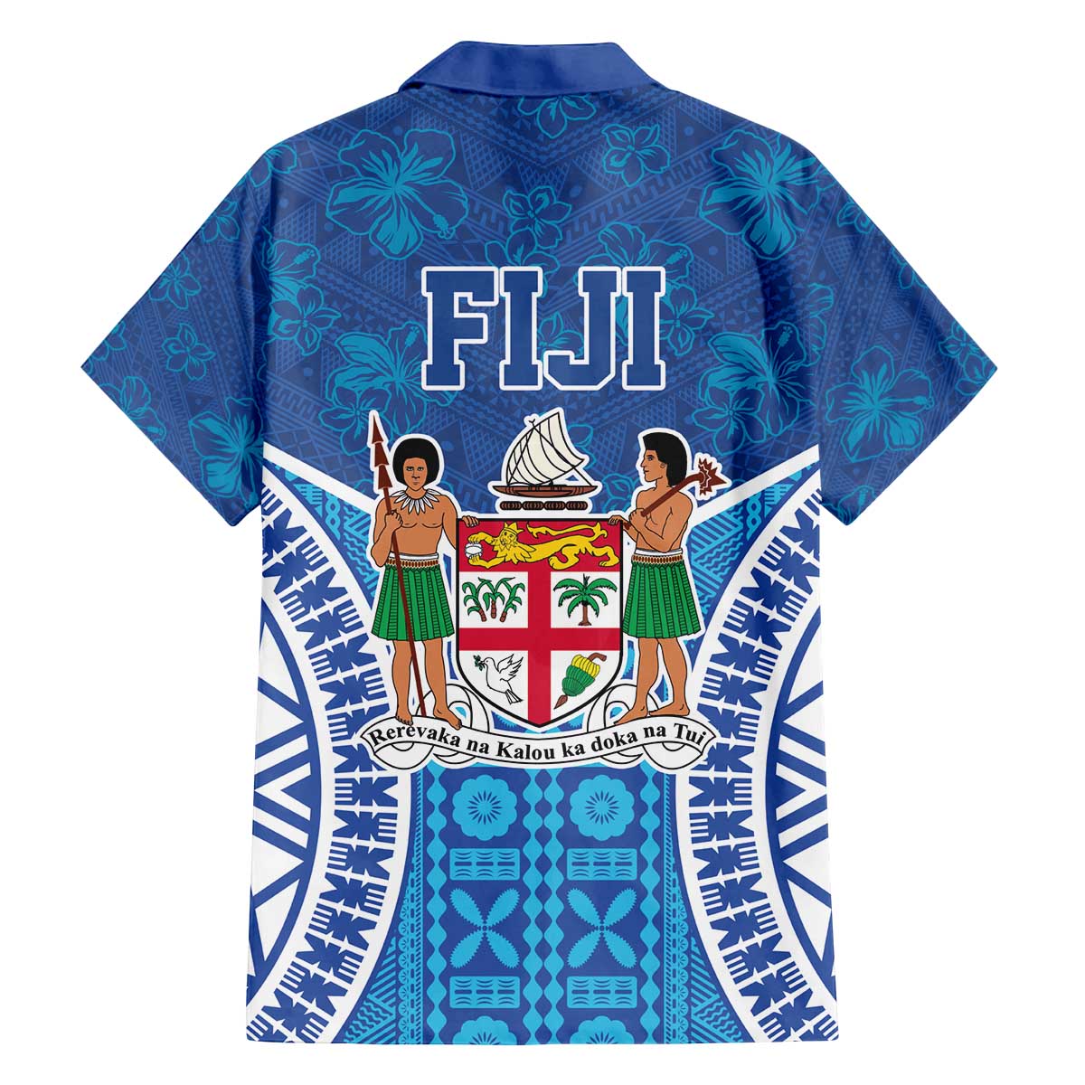 Fiji Day Family Matching Puletasi and Hawaiian Shirt Fijian Masi Tribal Hibiscus Tattoo and Tapa Pattern