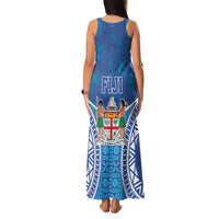 Fiji Day Family Matching Tank Maxi Dress and Hawaiian Shirt Fijian Masi Tribal Hibiscus Tattoo and Tapa Pattern
