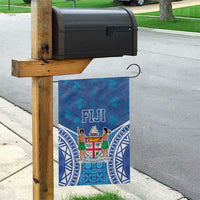 Fiji Day Garden Flag Fijian Masi Tribal Hibiscus Tattoo and Tapa Pattern LT03 - Polynesian Pride
