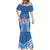 Fiji Day Mermaid Dress Fijian Masi Tribal Hibiscus Tattoo and Tapa Pattern