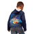 Polynesian Scuba Diving Kid Hoodie Honu with Hibiscus and Plumeria Flower and Tapa Tribal Pattern