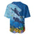 Polynesian Scuba Diving Baseball Jersey Beauty Corals with Underwater and Polynesian Pattern