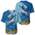 Polynesian Scuba Diving Baseball Jersey Beauty Corals with Underwater and Polynesian Pattern