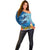 Polynesian Scuba Diving Off Shoulder Sweater Beauty Corals with Underwater and Polynesian Pattern