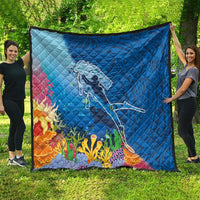 Polynesian Scuba Diving Quilt Beauty Corals with Underwater and Polynesian Pattern LT03 - Polynesian Pride