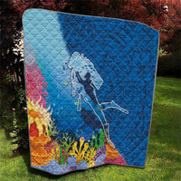 Polynesian Scuba Diving Quilt Beauty Corals with Underwater and Polynesian Pattern LT03 - Polynesian Pride