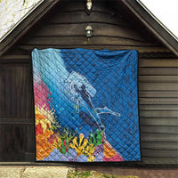 Polynesian Scuba Diving Quilt Beauty Corals with Underwater and Polynesian Pattern LT03 - Polynesian Pride