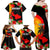 Custom Hawaii Maui Island Family Matching Off Shoulder Maxi Dress and Hawaiian Shirt Maui Map With Tropical Forest Sunset Vibe LT03 - Polynesian Pride