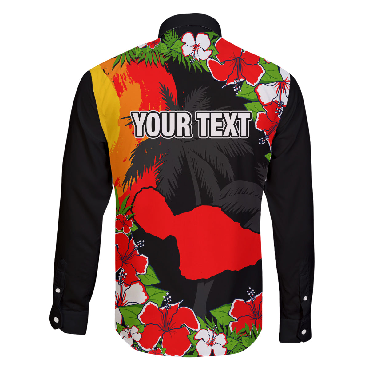 Custom Hawaii Maui Island Family Matching Puletasi Dress and Hawaiian Shirt Maui Map With Tropical Forest Sunset Vibe LT03 - Polynesian Pride