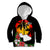 Hawaii Maui Island Kid Hoodie Maui Map With Tropical Forest Vintage Style LT03 Black - Polynesian Pride