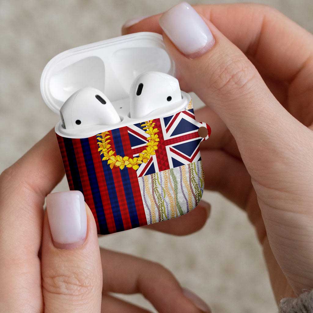 Hawaiian Tropical Plants Lei AirPods Case National Flag Style - Polynesian Pride