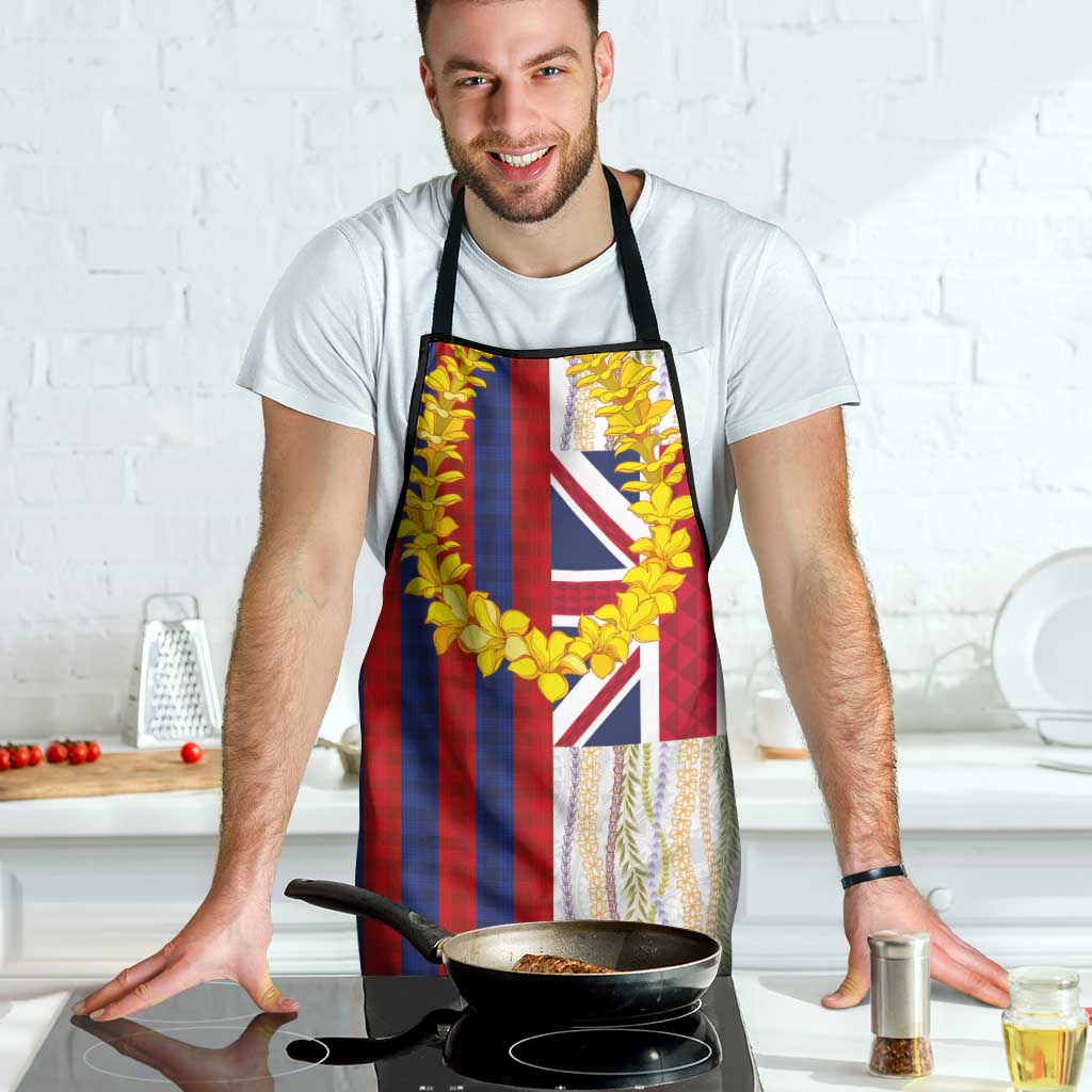 Hawaiian Tropical Plants Lei Apron National Flag Style - Polynesian Pride