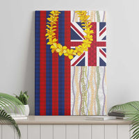 Hawaiian Tropical Plants Lei Canvas Wall Art National Flag Style - Polynesian Pride