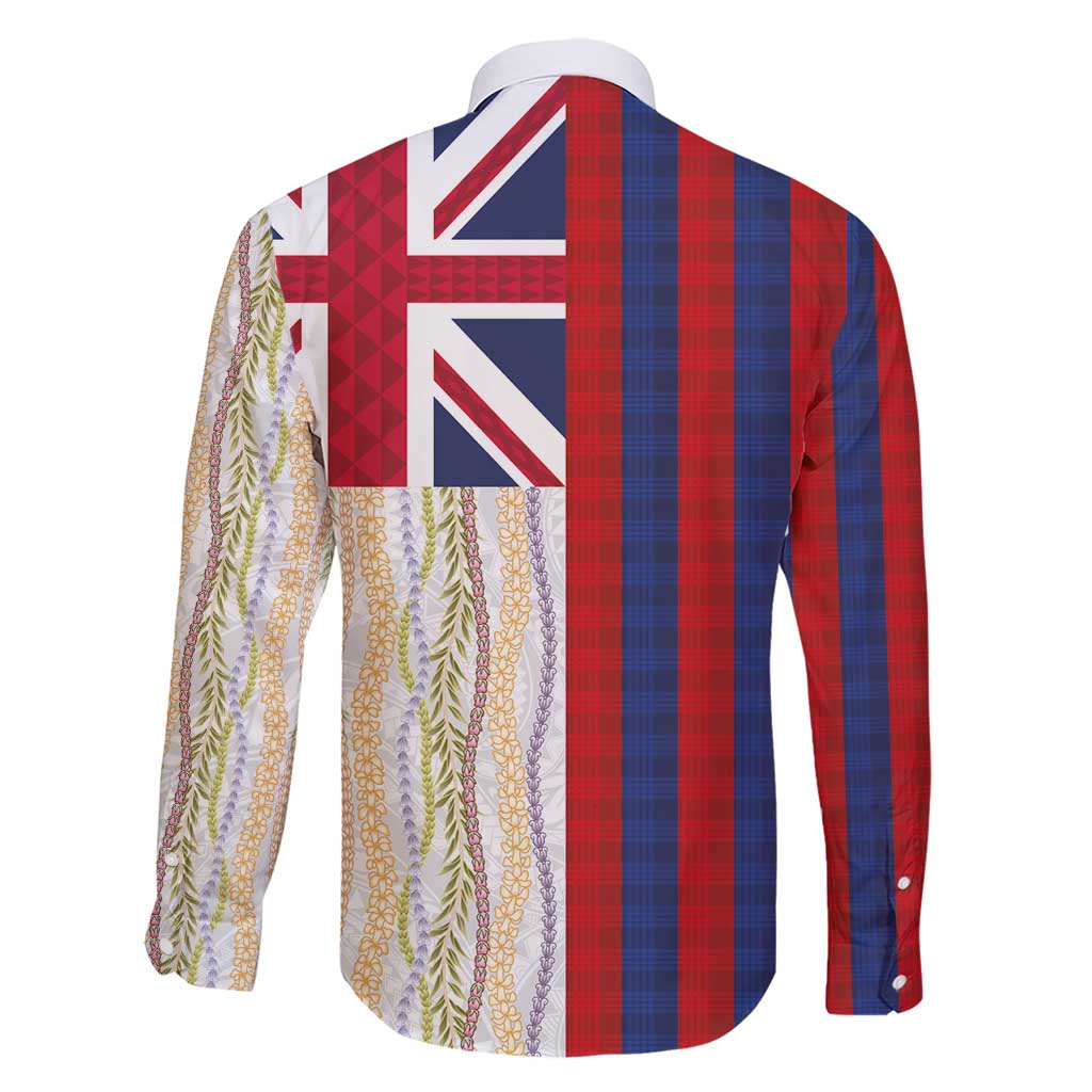 Hawaiian Tropical Plants Lei Family Matching Short Sleeve Bodycon Dress and Hawaiian Shirt National Flag Style - Polynesian Pride