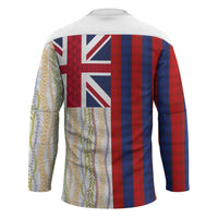Hawaiian Tropical Plants Lei Hockey Jersey National Flag Style - Polynesian Pride