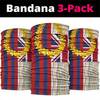 Hawaiian Tropical Plants Lei Neck Gaiter National Flag Style - Polynesian Pride