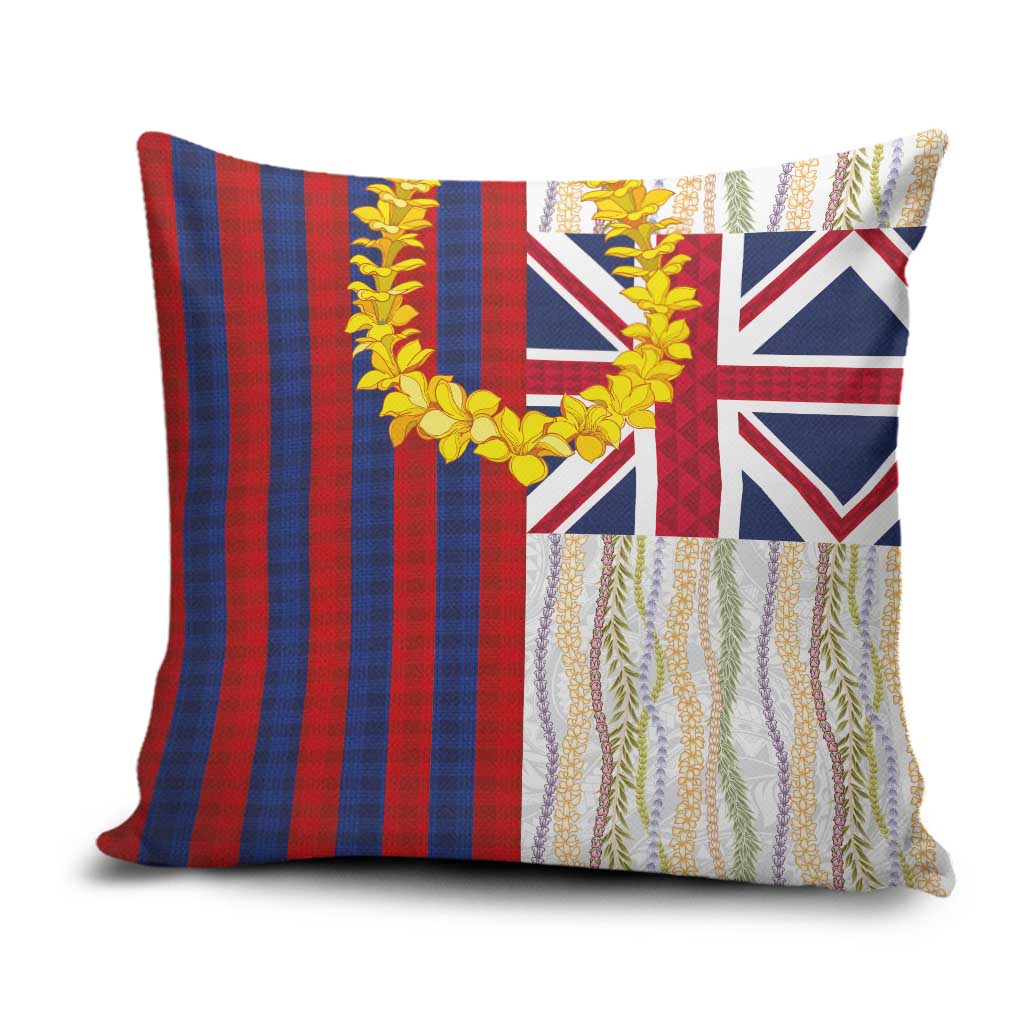Hawaiian Tropical Plants Lei Pillow Cover National Flag Style - Polynesian Pride